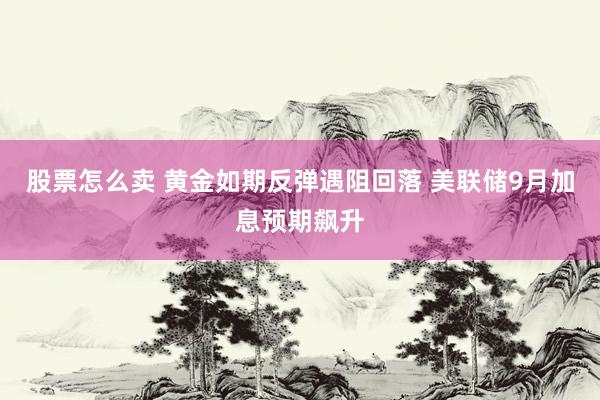 股票怎么卖 黄金如期反弹遇阻回落 美联储9月加息预期飙升